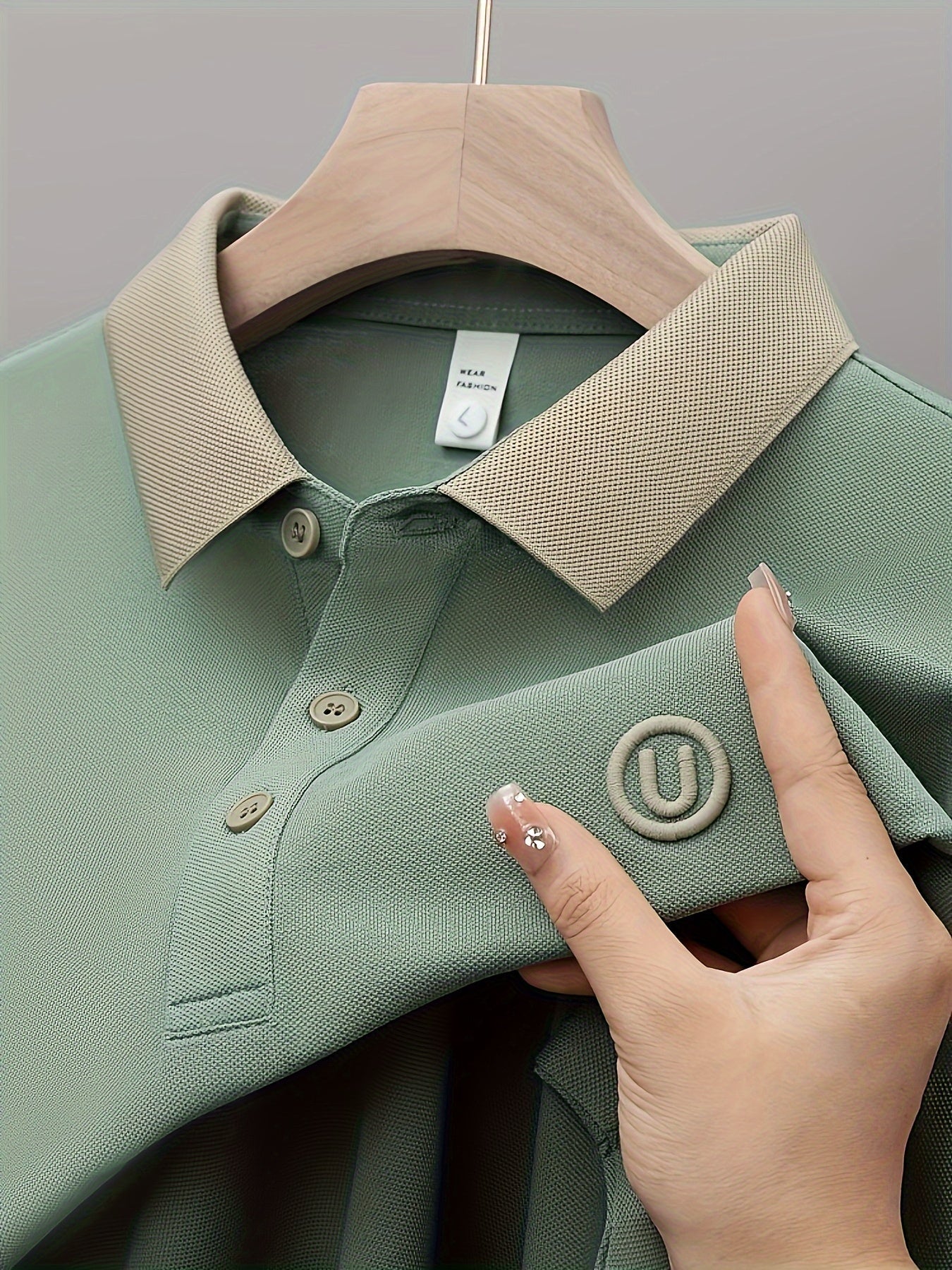 Finn™ - Polo da uomo ricamata a maniche corte