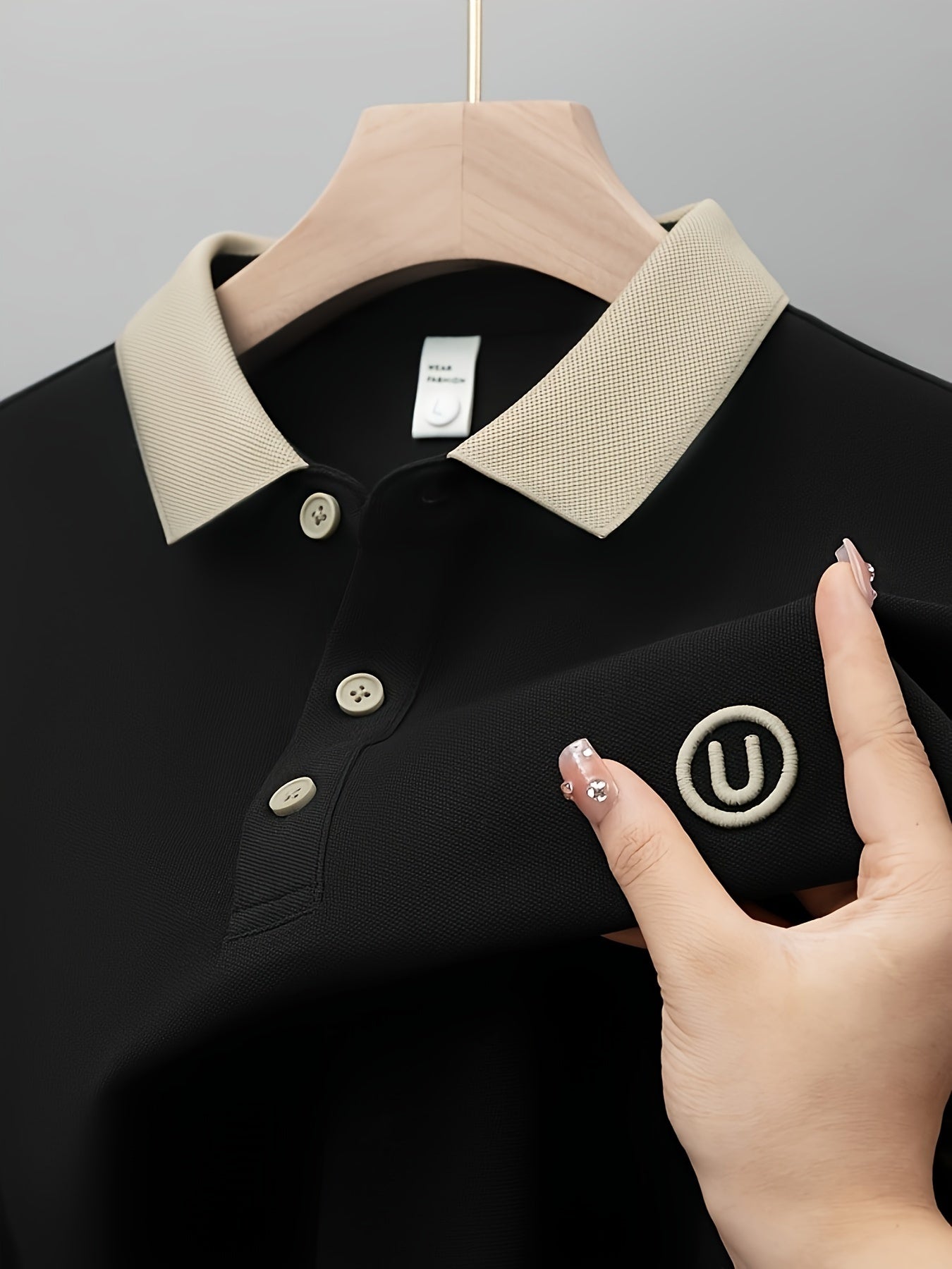 Finn™ - Polo da uomo ricamata a maniche corte
