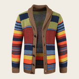 James | Cardigan da uomo a righe con bottoni