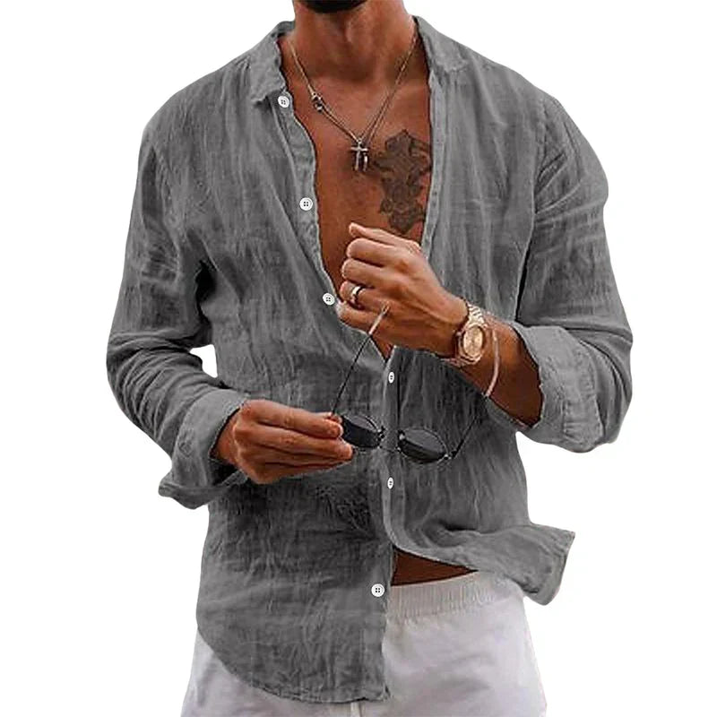 Anderson | Camicia da uomo a maniche lunghe con bottoni