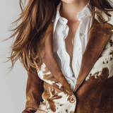 Agathe | Blazer Vintage Stampato Koe Eco-Responsabile