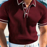 Emilio™ - Polo sartoriale a coste da uomo