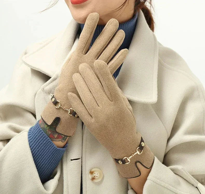 Guanti invernali vintage da donna