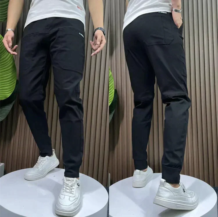 Leonardo - Pantaloni cargo elasticizzati