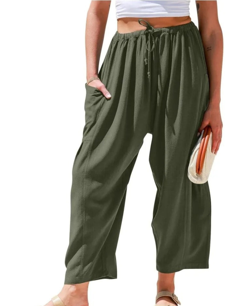 Sabrina™ - Pantaloni larghi in lino