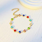 Bracciale unico a forma di cuore
