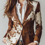 Agathe | Blazer Vintage Stampato Koe Eco-Responsabile
