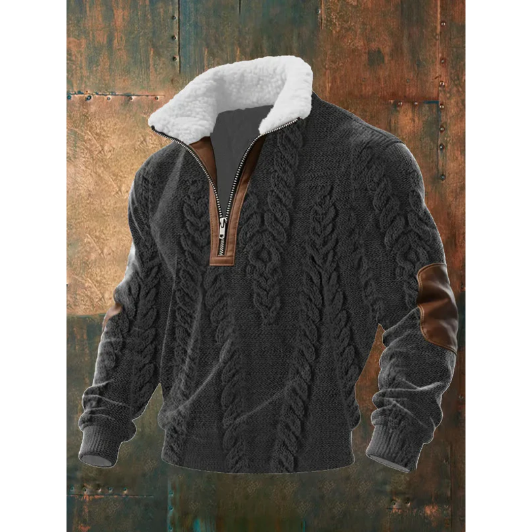 SILVORO | Pullover in pile con collo alto