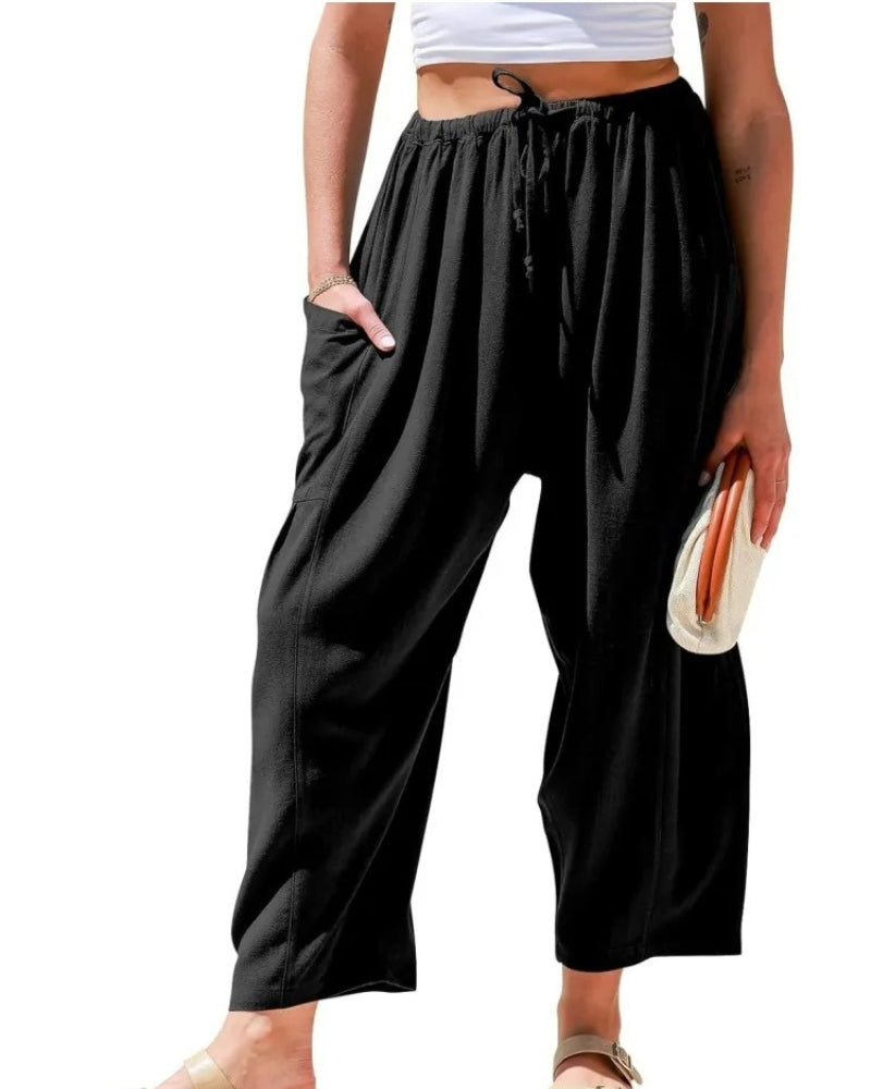 Sabrina™ - Pantaloni larghi in lino