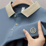 Finn™ - Polo da uomo ricamata a maniche corte