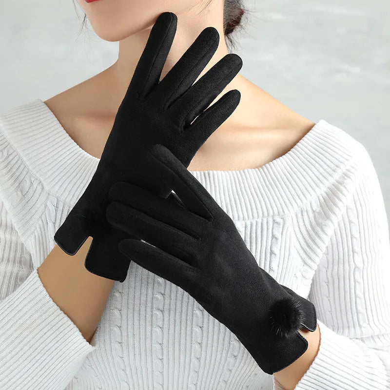 Guanti invernali vintage da donna