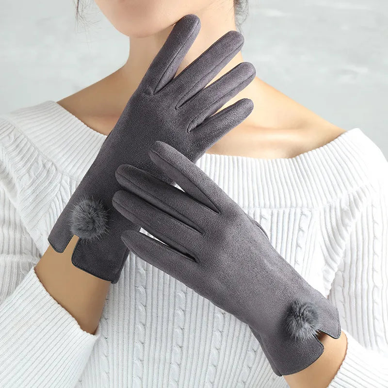 Guanti invernali vintage da donna