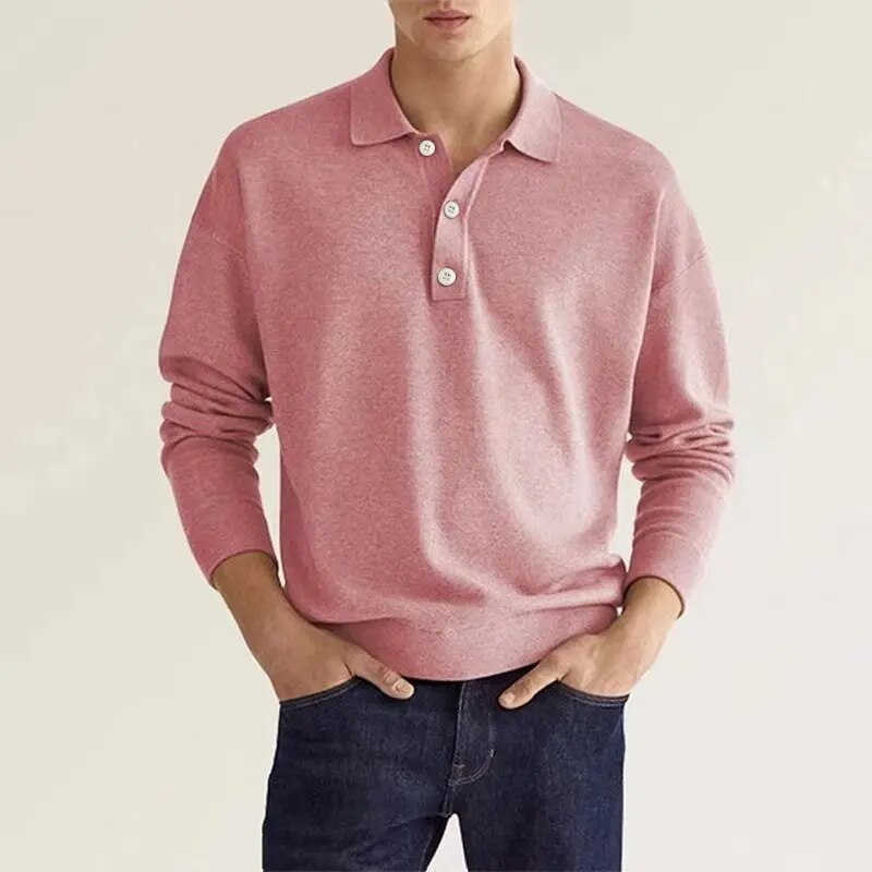 JAMES - ELEGANTE POLO DA UOMO A MANICHE LUNGHE
