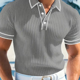 Emilio™ - Polo sartoriale a coste da uomo