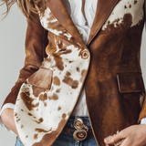 Agathe | Blazer Vintage Stampato Koe Eco-Responsabile