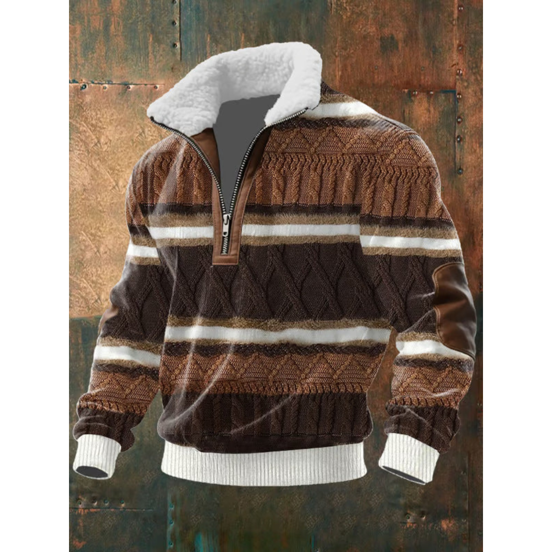 SILVORO | Pullover in pile con collo alto