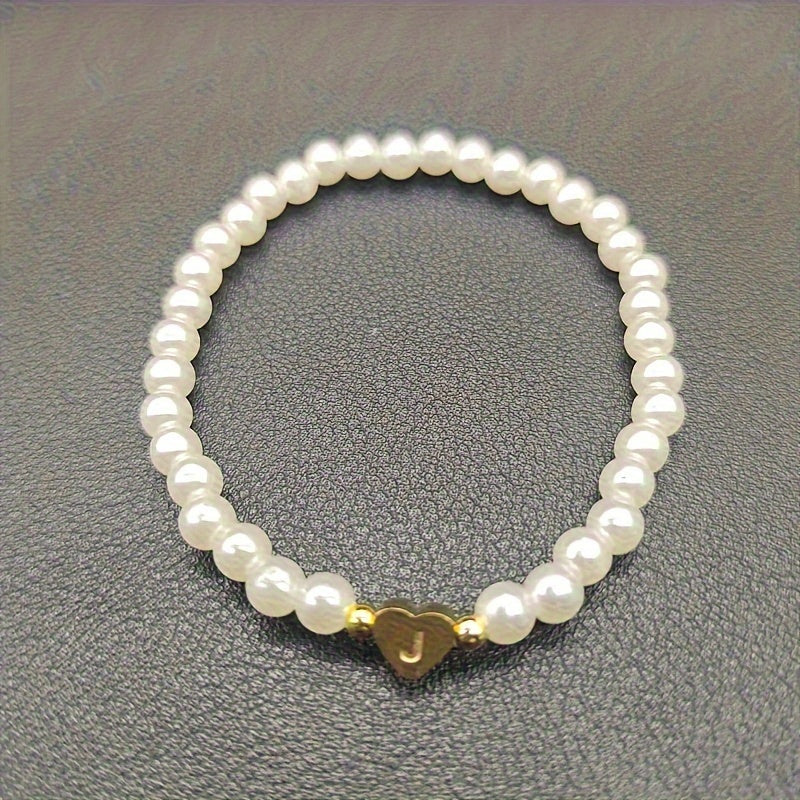 Bracciale Chic con Iniziale a Cuore (A–Z)