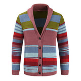 James | Cardigan da uomo a righe con bottoni