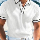 Emilio™ - Polo sartoriale a coste da uomo