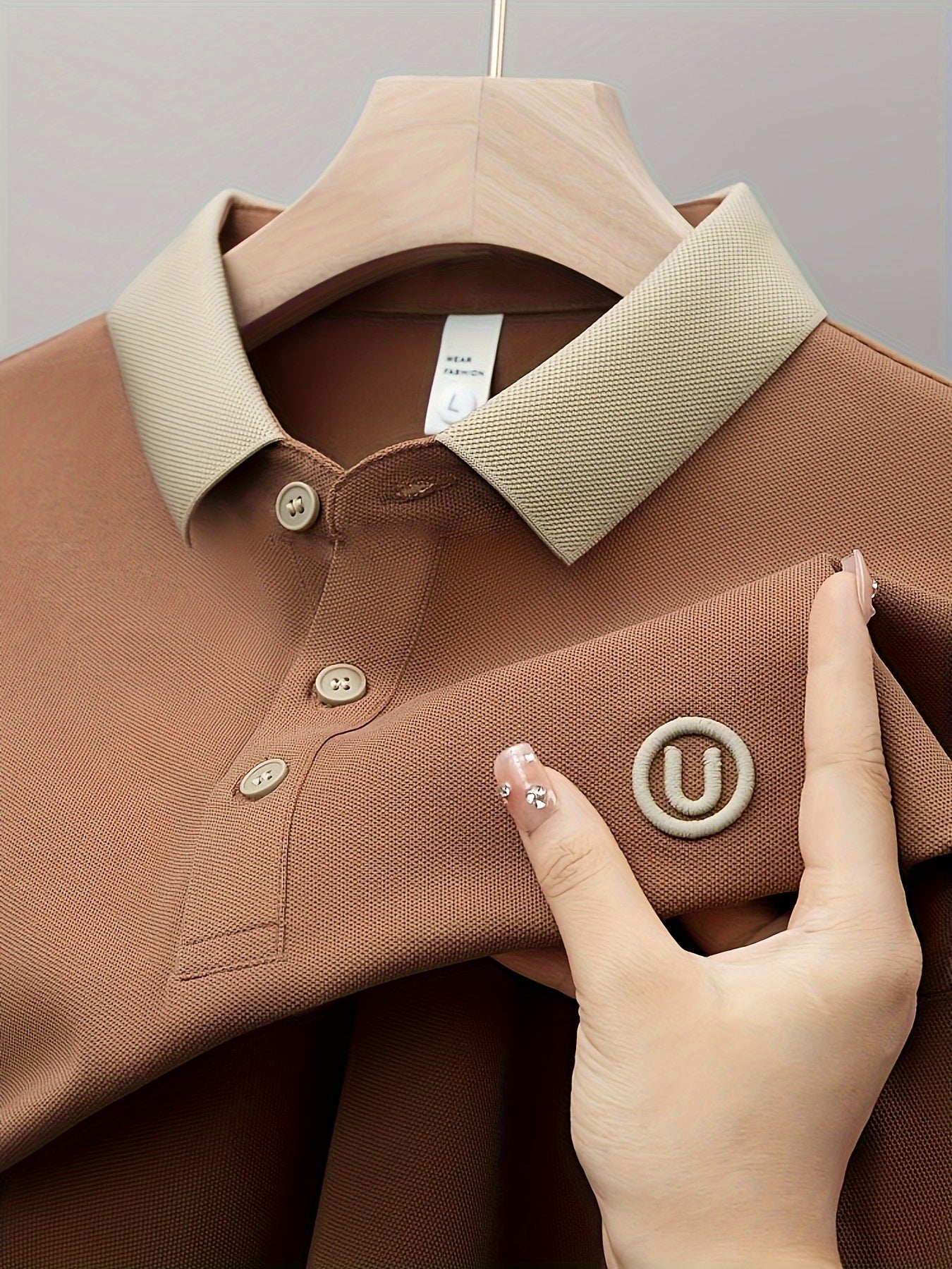 Finn™ - Polo da uomo ricamata a maniche corte