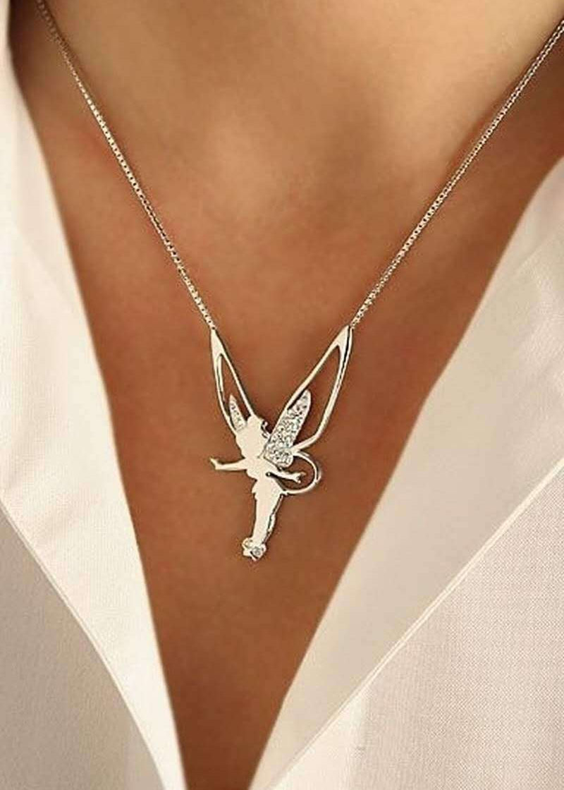Collana con pendente fata in oro