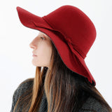 Cappello parasole da donna a tesa larga con cinturino elastico