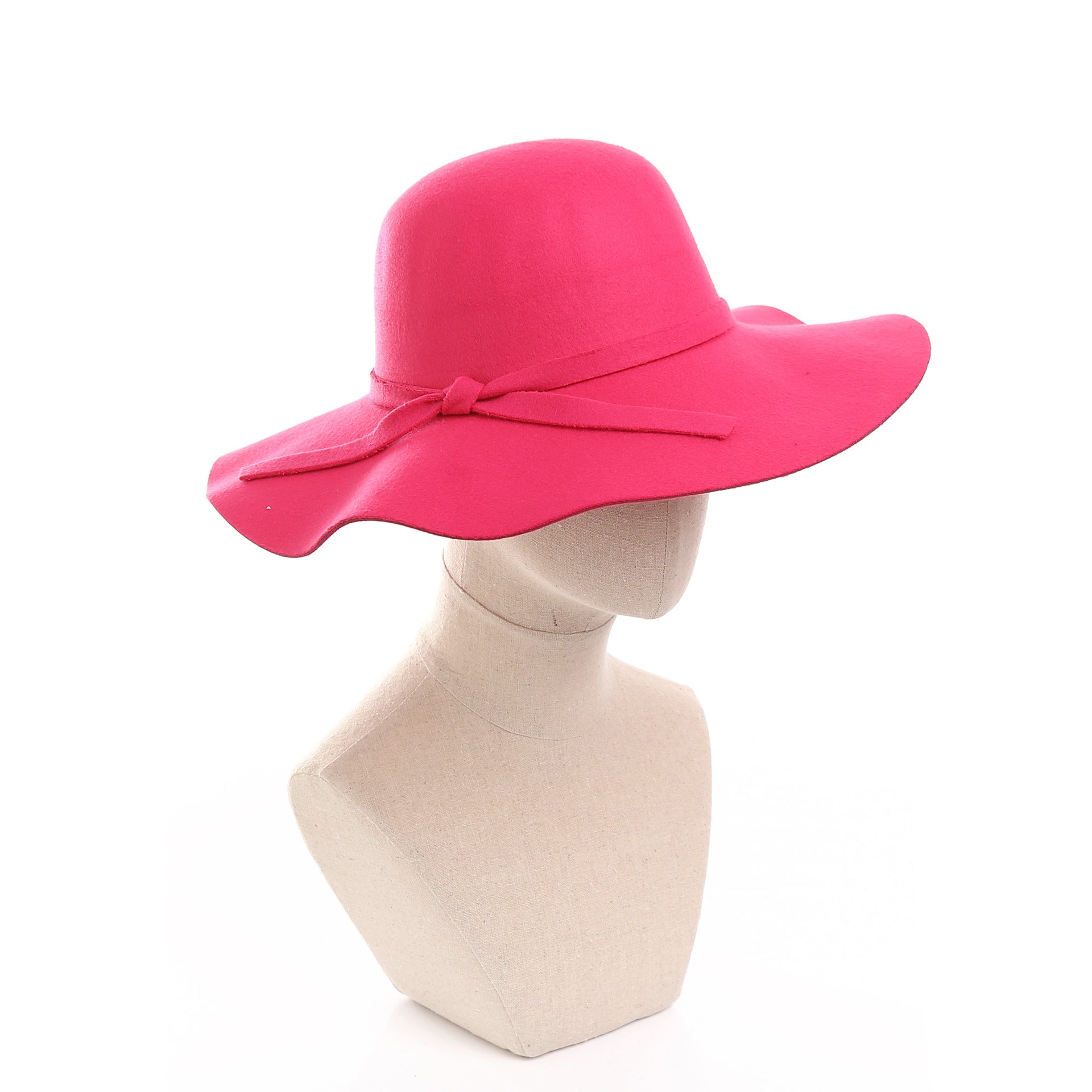 Cappello parasole da donna a tesa larga con cinturino elastico