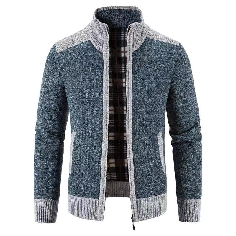 Giacca da uomo a maniche lunghe con zip e tasche