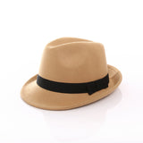 Cappello fedora da donna con nastro