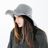 Cappello parasole da donna a tesa larga con cinturino elastico