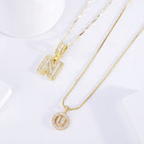 Set di Collane con Iniziale in Moissanite