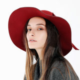 Cappello parasole da donna a tesa larga con cinturino elastico