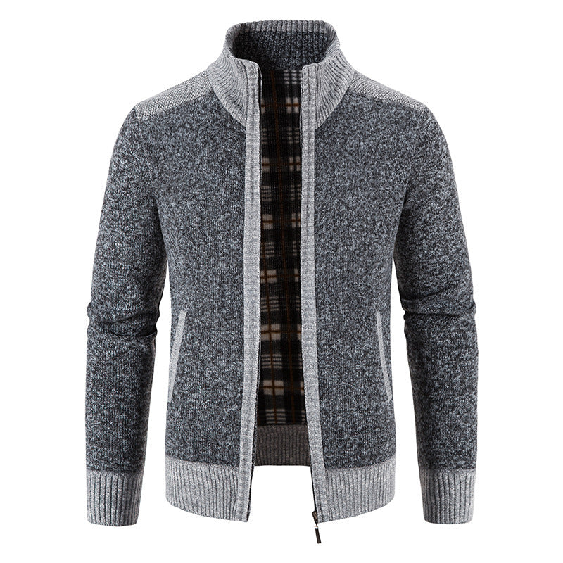 Giacca da uomo a maniche lunghe con zip e tasche
