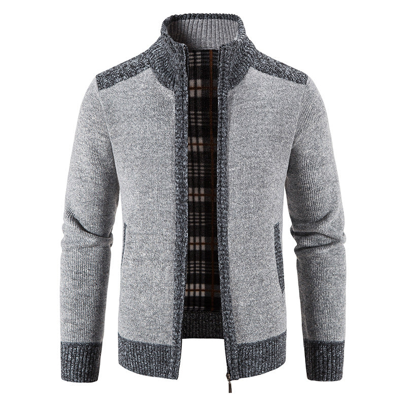 Giacca da uomo a maniche lunghe con zip e tasche