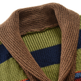James | Cardigan da uomo a righe con bottoni