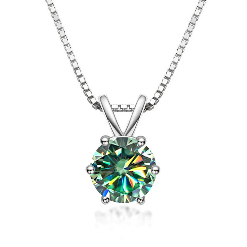 Collana Solitaire Elegante con Moissanite