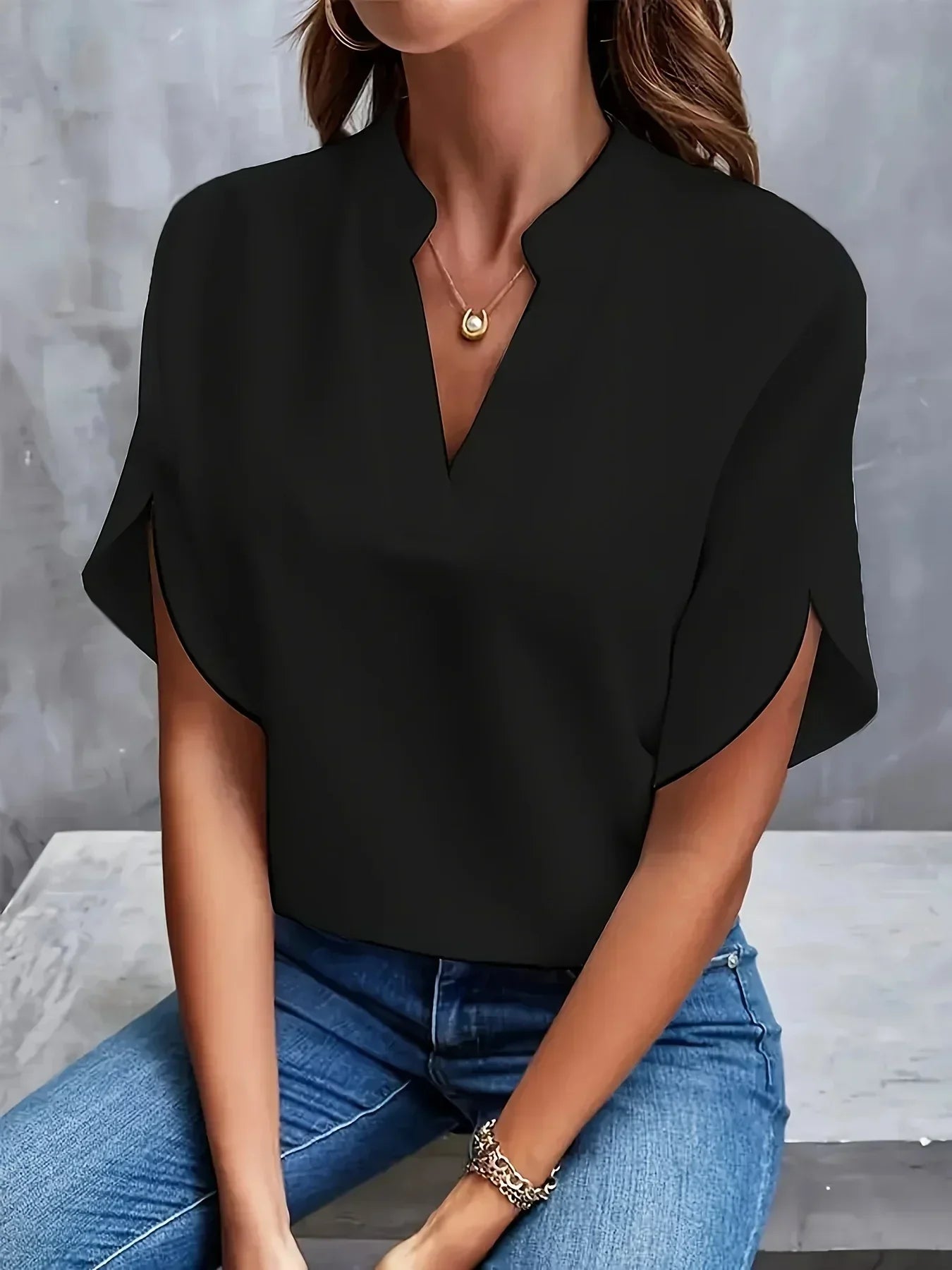 Thalia™ | Blusa sofisticata dal taglio sartoriale
