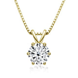 Collana Solitaire Elegante con Moissanite