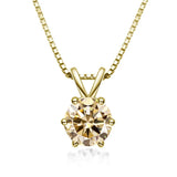 Collana Solitaire Elegante con Moissanite