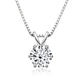 Collana Solitaire Elegante con Moissanite