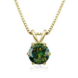 Collana Solitaire Elegante con Moissanite