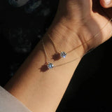 Collana Solitaire Elegante con Cristallo