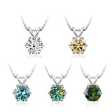 Collana Solitaire Elegante con Moissanite