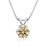 Collana Solitaire Elegante con Moissanite