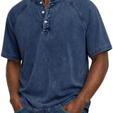 Pedro | Classica camicia vintage da uomo con abbottonatura