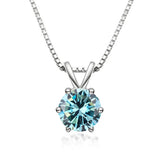 Collana Solitaire Elegante con Moissanite