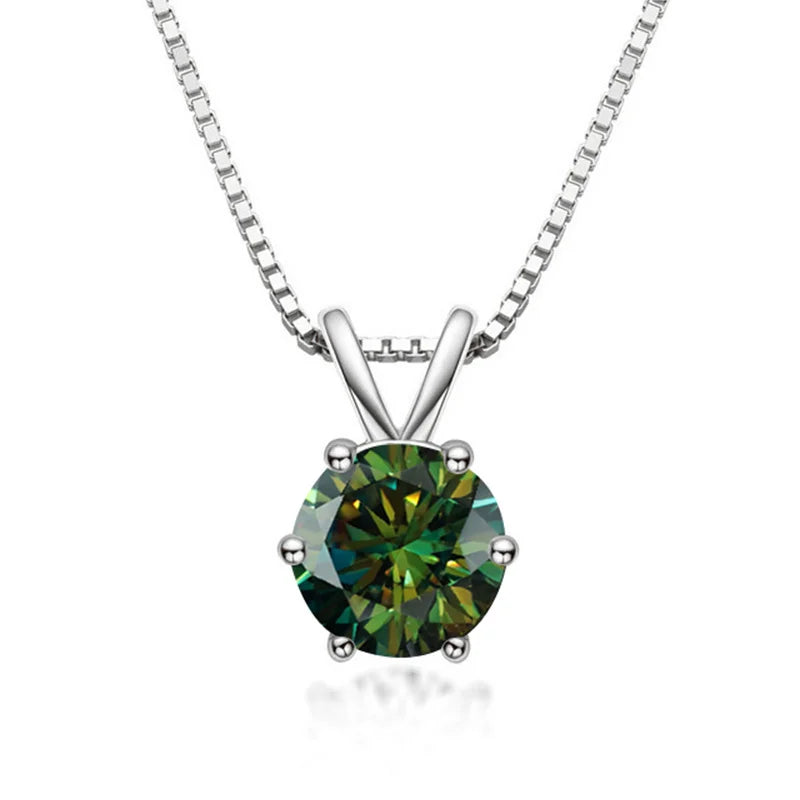 Collana Solitaire Elegante con Moissanite