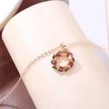 Collana con Pendente Arcobaleno Luminoso