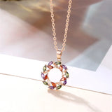 Collana con Pendente Arcobaleno Luminoso