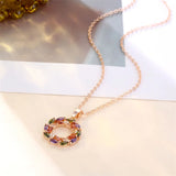 Collana con Pendente Arcobaleno Luminoso